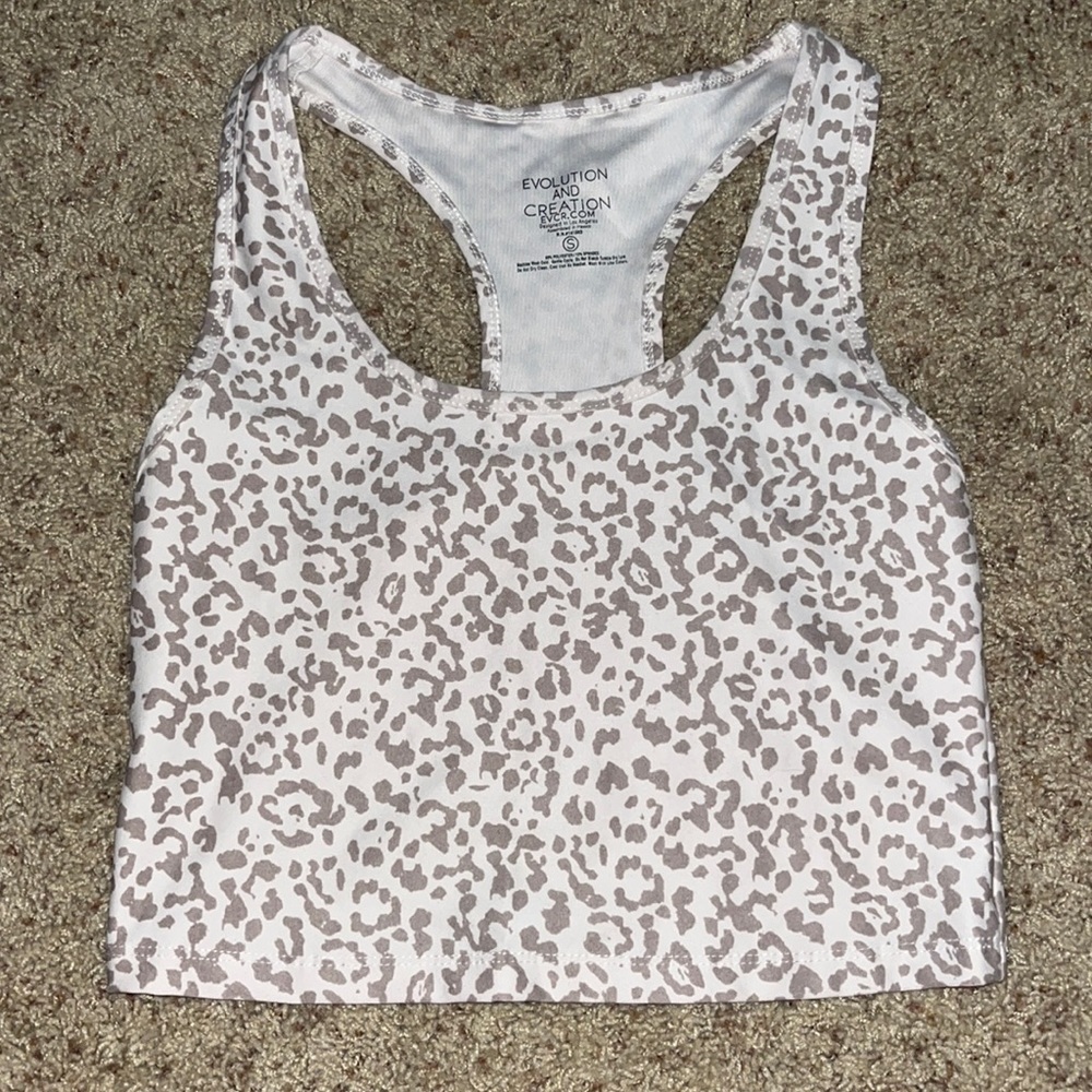 Cheeta print workout tank